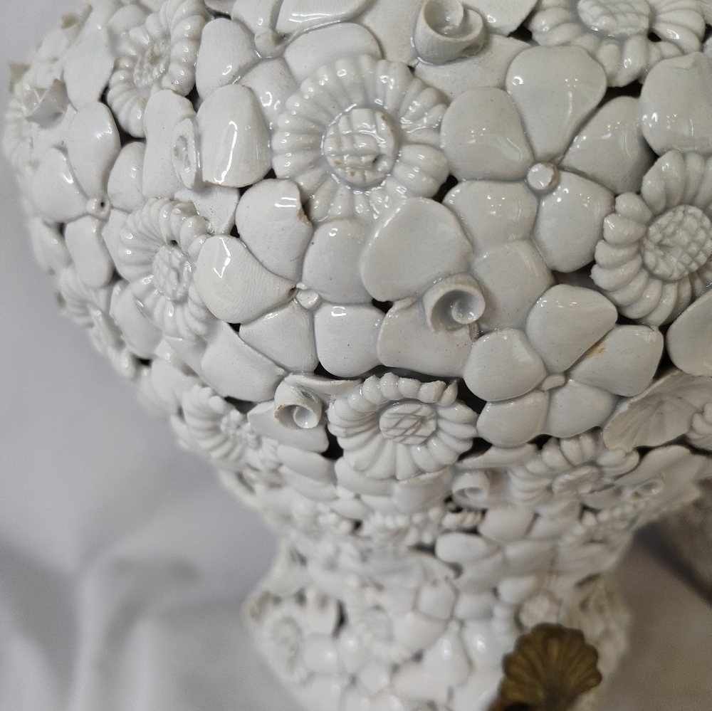 Antonio Zen Wall Fountain (Nove Italy) Fiori Blanco - Picture 11 of 12